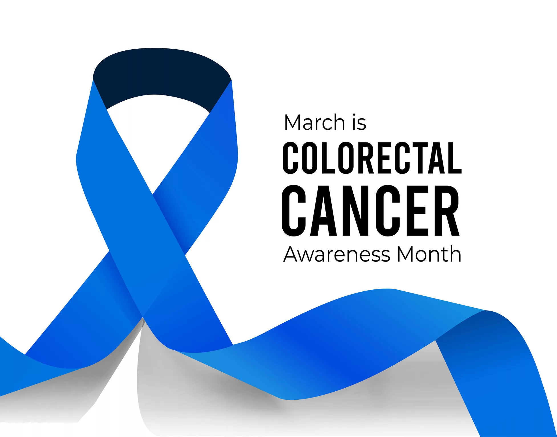 Colorectal Cancer Awareness Month. Vector illustration on white